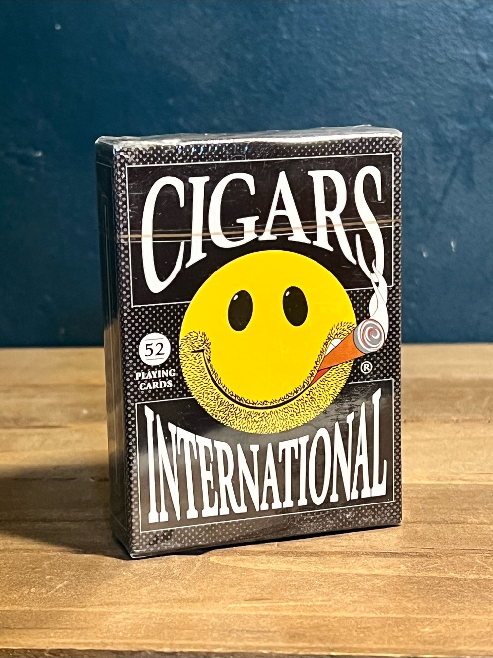 New Deck Cigars International Smiley Logo Playing Cards.  Sealed.